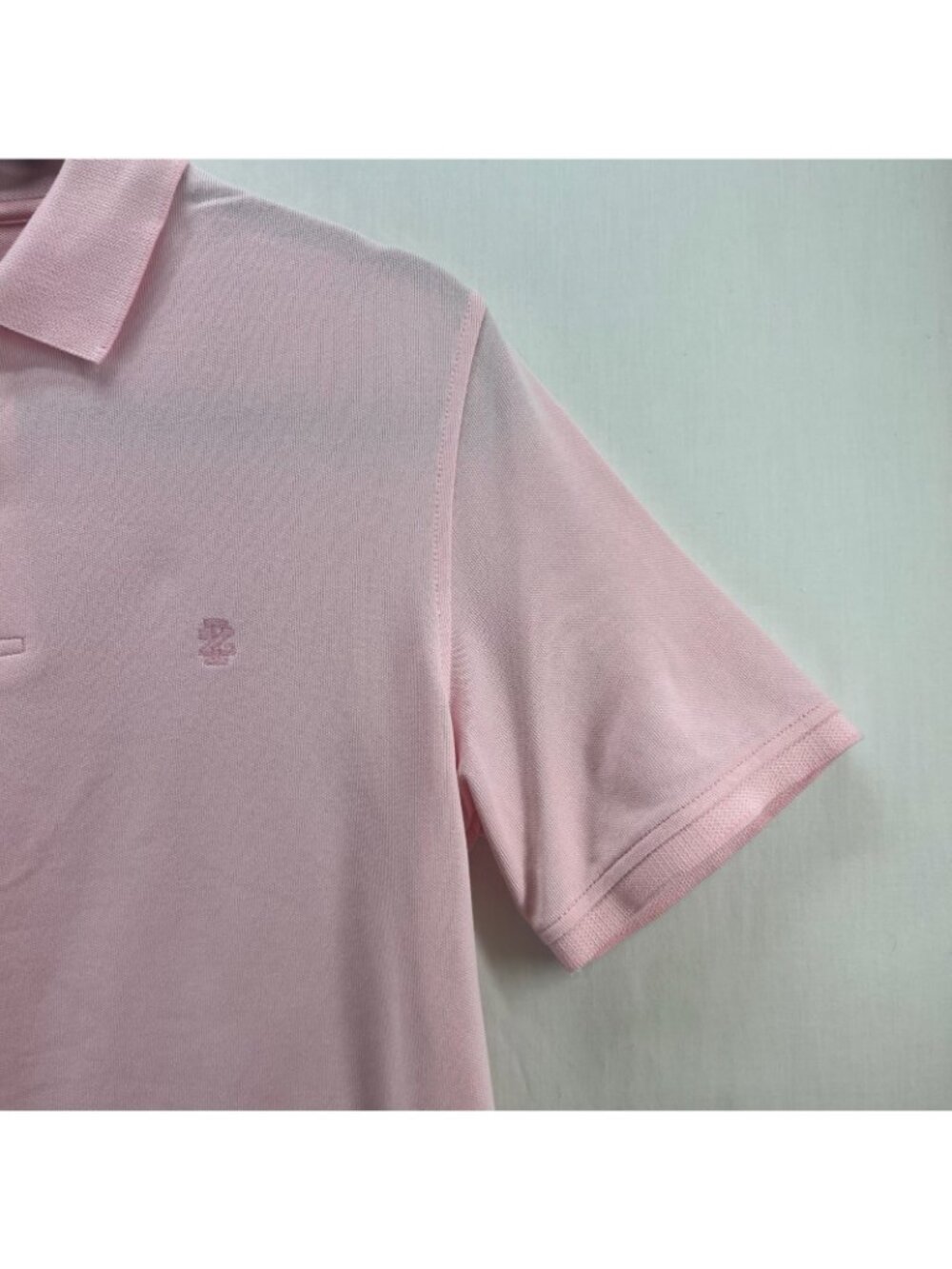 Izod Advantage Polo Shirt Mens S Embroidered Logo Short Sleeve Pique Light Pink - Picture 6 of 9